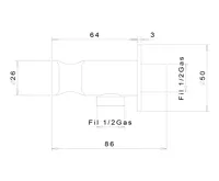 SAPHO SPECTRE podomítková bidetová baterie se Stop sprškou, chrom (6)