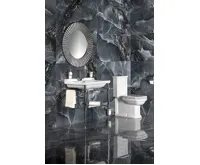 KERASAN WALDORF WC kombi, spodní/zadní odpad, bílá-chrom (3)