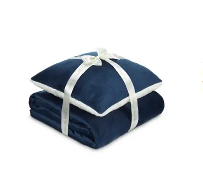 Dormeo Sada polštáře a přikrývky Warm Hug 2018 200x200 cm - modrá