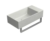 GSI KUBE X keramické umývátko 50x25cm, bez otvoru, pravé/levé, cenere mat (4)