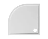 JIKA PADANA Sprchová vanička, litý mramor,čtvrtkruhová 90x90x3, rádius 550mm, Bílá