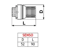 Termostatická hlavice COM SENSO (M30x1,5) (1)