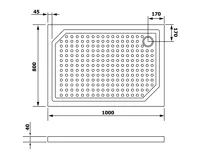 GELCO SARA sprchová vanička z litého mramoru, obdélník 100x80cm, bílá (4)