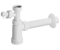 BRUCKNER Umyvadlový sifon s odbočkou 5/4", DN40, bílá BRUCKNER Umyvadlový sifon s odbočkou 5/4", DN40, bílá