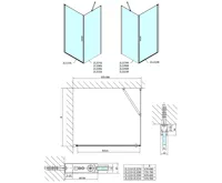 POLYSAN ZOOM obdélníkový sprchový kout 1000x900mm, L/P varianta (10)