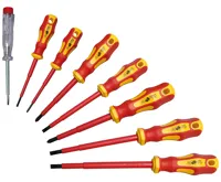 BGS Šroubováky ploché a křížové, zkoušečka, VDE, 8 dílů