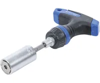 BGS Multifunkční vložka s adaptérovou sadou, s ráčnovou T-rukojetí, přepínací, 3dílná