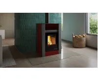 HS Flamingo Krbová kamna AQUAFLAM VARIO ® LEND 11/7kW červená, elektronická regulace (20)