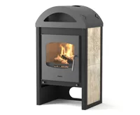 HS Flamingo Krbová kamna FLAMINGO ® MELAND dlažba Bělený dub