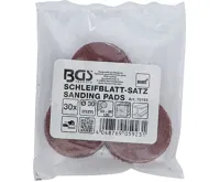 BGS Sada brusného papíru pro excentrickou brusku, O 30 mm, K 60 - 80 - 120, 30dílná (2)