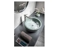 SAPHO PRIORI keramické umyvadlo na desku, Ø 42 cm, zelená (1)