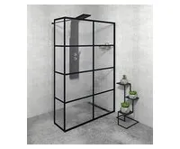 GELCO CURE BLACK sprchová zástěna 1400mm, čiré sklo (1)