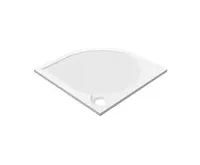 GELCO ARCA sprchová vanička z litého mramoru, čtvrtkruh 100x100cm, R550, bílá (1)