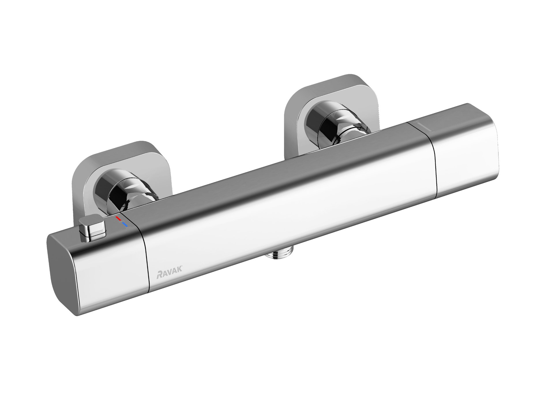 Ravak td f 033.00/150 termostatická sprchová baterie nástěnná 10° free, 150 mm
