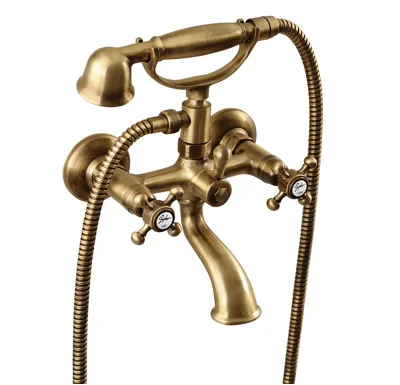 SAPHO ANTEA nástěnná vanová baterie kompletní, bronz