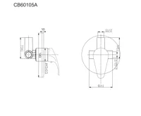 Sprchová baterie podomítková bez přepínače, Mbox kulatý kryt, Sonáta, chrom (1)