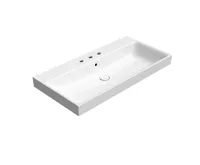 GSI NUBES keramické umyvadlo 100x50cm, 3 otvory, bílá ExtraGlaze GSI NUBES keramické umyvadlo 100x50cm, 3 otvory, bílá ExtraGlaze