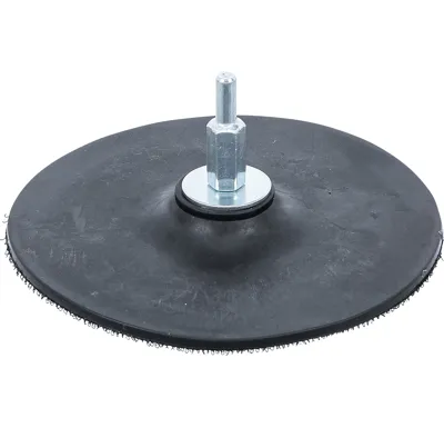 BGS Unašeč na vrtačku gumový pr. 125 mm, dřík 6 mm