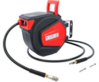 BGS Zatahovací naviják vzduchové hadice , Automatické , 12 m + 2 m BGS Zatahovací naviják vzduchové hadice , Automatické , 12 m + 2 m
