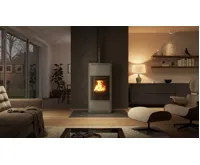 HS Flamingo Krbová kamna AQUAFLAM ® 7 s výměníkem - šedá, manuální regulace (13)