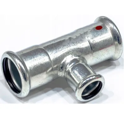 C-STEEL lisovací T-kus 76,1 x 28 x 76,1 - uhlíková ocel