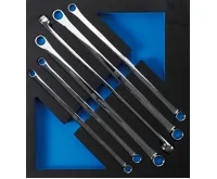 BGS Vložka do dílenského vozíku 2/3: sada oboustranných očkových klíčů, velmi dlouhé, 10 x 1 BGS Vložka do dílenského vozíku 2/3: sada oboustranných očkových klíčů, velmi dlouhé, 10 x 1