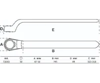 BGS Jednoočkový klíč VDE | s hlubokým vyhnutím | 30 mm - BGS 72030 (1)