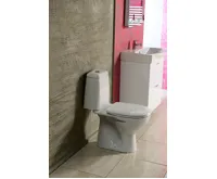 AQUALINE RIGA WC kombi, dvojtlačítko 3/6l, zadní odpad, bílá (3)