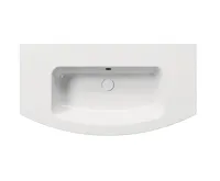 GSI PURA keramické umyvadlo Slim oblé 102x52cm, broušená spodní hrana, bez otvoru, bílá ExtraGlaze (4)