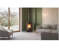 HS Flamingo Krbová kamna MASTERFLAMME ® Piccolo I, hnědá - sametová (20)