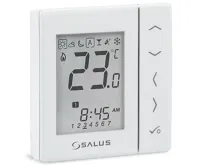 SALUS Týdenní programovatelný termostat 230V - bílý VS30W, Drátové (1)