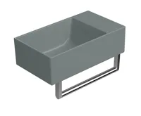 GSI KUBE X keramické umývátko 40x23cm, bez otvoru, pravé/levé, agave mat (5)