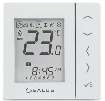 SALUS Bezdrátový digitální pokojový termostat 4v1 - bílý VS20WRF, Systém SMART HOME