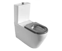 SAPHO MEDIC WC kombi, zvýšený sedák, Rimless, 37x80 cm, spodní/zadní odpad, bílá (3)