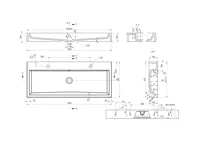 SAPHO ORINOKO dvojumyvadlo, litý mramor, 100x42 cm, bílá (8)
