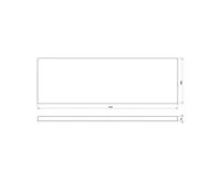 SAPHO AVICE deska pod umyvadlo 150,7x48,8cm, tl.5cm, dub rover (3)