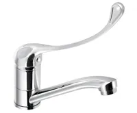 AQUALINE AQUALINE 35 umyvadlová baterie s otočnou hubicí, lékařská páka, chrom AQUALINE AQUALINE 35 umyvadlová baterie s otočnou hubicí, lékařská páka, chrom