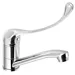 AQUALINE AQUALINE 35 umyvadlová baterie s otočnou hubicí, lékařská páka, chrom AQUALINE AQUALINE 35 umyvadlová baterie s otočnou hubicí, lékařská páka, chrom
