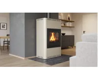 HS Flamingo Krbová kamna AQUAFLAM ® 25 s výměníkem - krémová, manuální regulace (24)