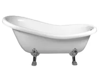 POLYSAN RETRO volně stojící vana 158x76x71cm, nohy chrom mat, bílá (3)