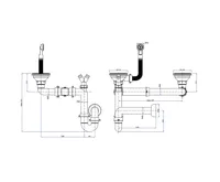 SAPHO Granitový vestavný dřez s odkapem a vaničkou, 100x50cm, černá (4)