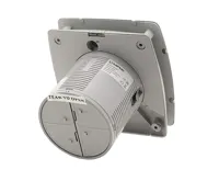 SAPHO LEX koupelnový ventilátor axiální s časovačem, 15W, potrubí 100mm, nerez mat (3)