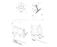 GSI COMMUNITY urinál se zakrytým přívodem vody, Rimless, 31x54,5cm, cenere mat (5)