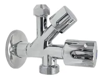 BRUCKNER Kombinovaný ventil 1/2&quot;x3/4&quot;x3/8&quot;, chrom