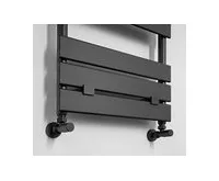 AQUALINE C-START připojovací sada ventilů ruční rohová, černá mat (1)