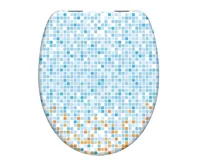 Schütte WC sedátko MOSAIK BLAU-ORANGE | Duroplast, Soft Close
