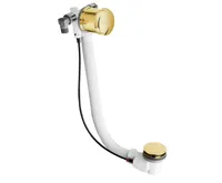 POLYSAN Vanová souprava s napouštěním, bovden, délka 575mm, zátka 72mm, zlato