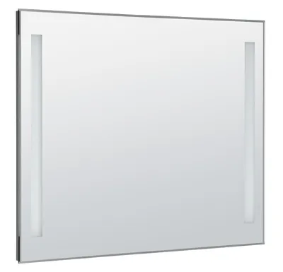 AQUALINE Zrcadlo s LED osvětlením 100x80cm, kolébkový vypínač