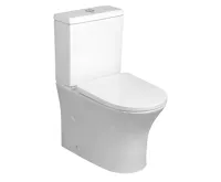 BRUCKNER LEON WC kombi mísa, Rimless, 61,5x37cm, spodní/zadní odpad, bílá (2)