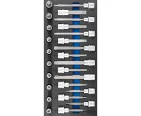 BGS Vložka do dílenského vozíku 1/3: sada nástrčných hlavic, T-profil (pro Torx), 26dílná BGS Vložka do dílenského vozíku 1/3: sada nástrčných hlavic, T-profil (pro Torx), 26dílná